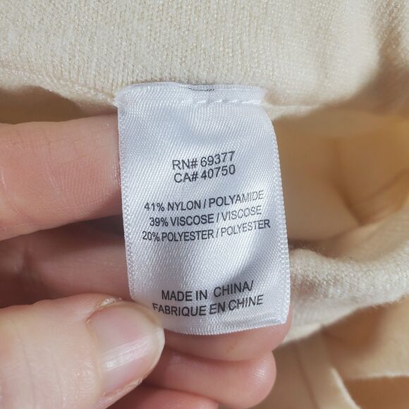 PM Wynne Layers Pull On Jogger Neutral Nude Cream Knit Stretch Petite Medium - Picture 6 of 11